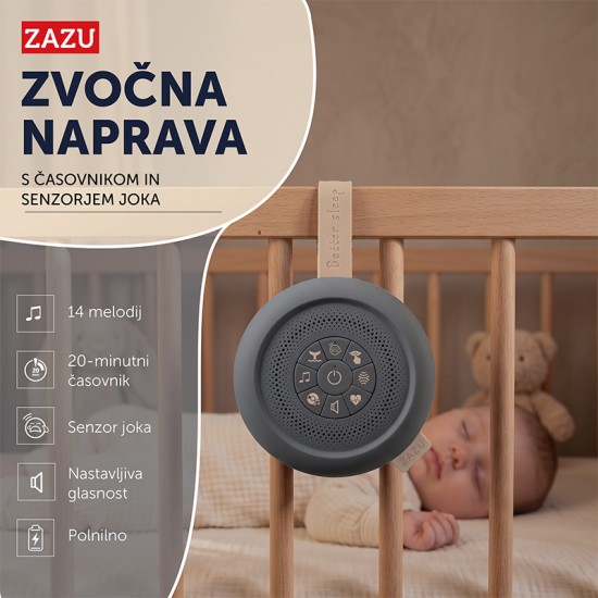ZAZU Prenosna naprava za umirjanje Suzy Deluxe - Deep Blue - USB-C