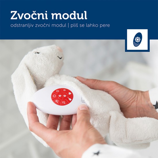 ZAZU Glasbena igrača s pomirjujočimi zvoki Zajček Bibi