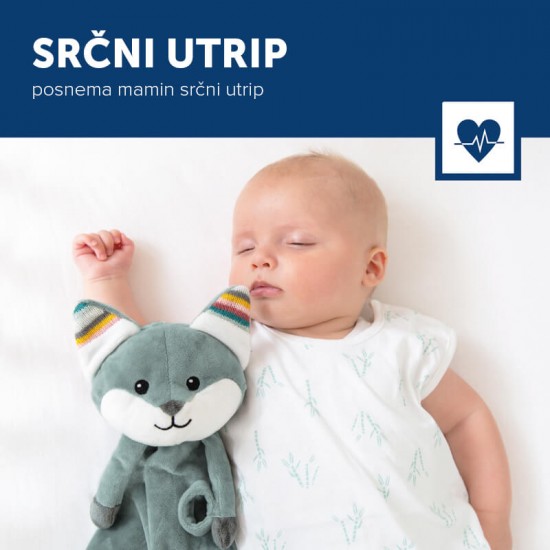 ZAZU Mehka otroška ninica s pomirjujočimi zvoki Lisjak Felix