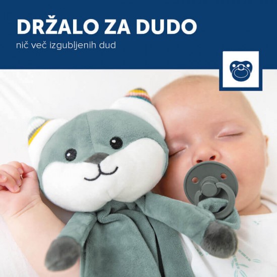 ZAZU Mehka otroška ninica s pomirjujočimi zvoki Lisjak Felix