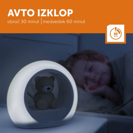 ZAZU Pametna nočna lučka Medo Billy - Green