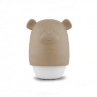 ZAZU Mehka Silikonska lučka Benny Taupe - USB-C