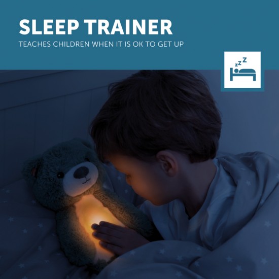 ZAZU Sleep trainer igrača z lučko in pomirjujočimi zvoki Brody - Blue