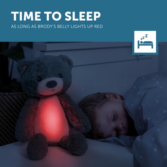 ZAZU Sleep trainer igrača z lučko in pomirjujočimi zvoki Brody - Blue - VZOREC