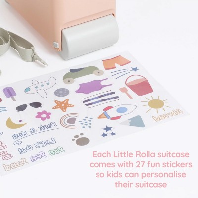 Little Rolla otroški potovalni kovček - Dusty Pink - VZOREC