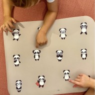 Noui Noui XL Silikonska podloga za hranjenje - Panda mood - VZOREC Noui Noui XL Silikonska podloga za hranjenje - Panda mood - VZOREC