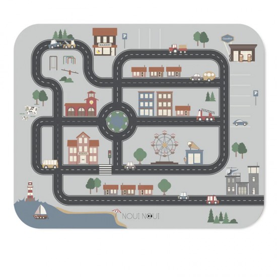 Noui Noui XL Silikonska podloga za hranjenje - Little Village - VZOREC Noui Noui XL Silikonska podloga za hranjenje - Little Village - VZOREC