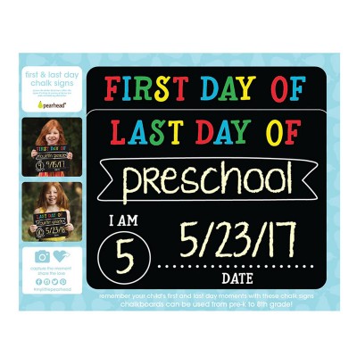 Pearhead® first & last day chalk signs - VZOREC