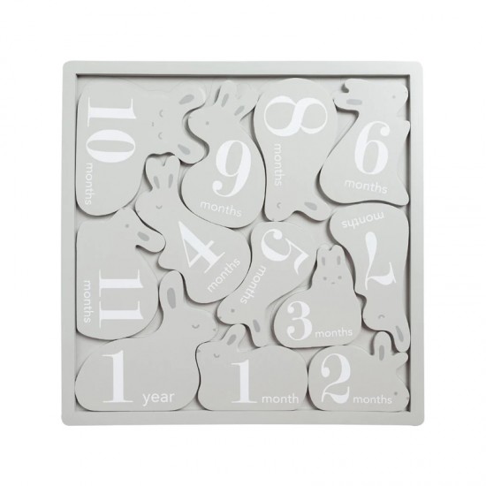 Pearhead® monthly bunny milestone puzzle - VZOREC