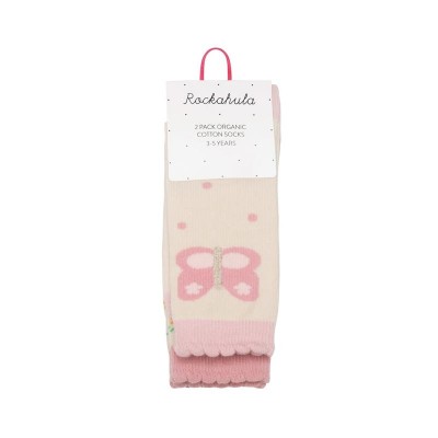 Rockahula Otroške nogavice 2pack - Tiny Blossom Butterfly (6-8 let)