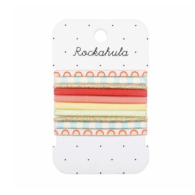 Rockahula Set elastik za lase - Vintage Rainbow  - VZOREC
