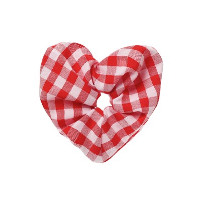 Rockahula elastika za lase Scrunchie - Gingham Love Heart - VZOREC