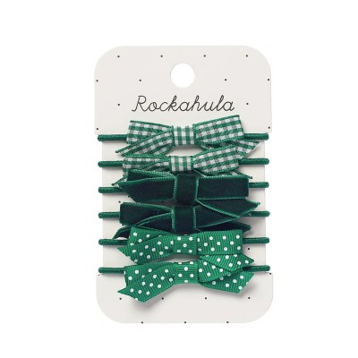 Rockahula elastike za lase - Bow Set Green - VZOREC