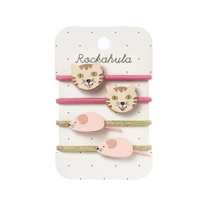 Rockahula elastike za lase - Tabby Cat and Mouse - VZOREC