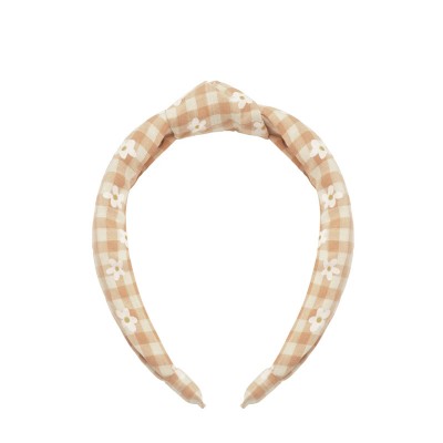 Rockahula obroč za lase - Daisy Gingham Knotted - VZOREC