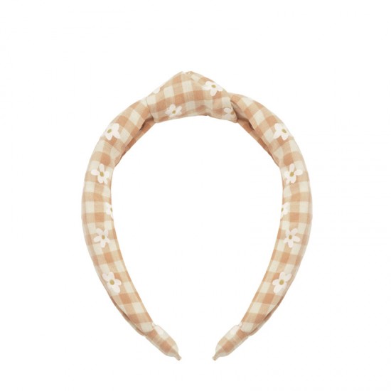 Rockahula obroč za lase - Daisy Gingham Knotted - VZOREC