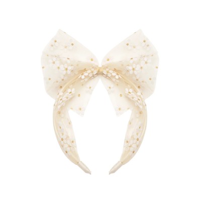Rockahula obroč za lase - Daisy Tulle Bow - VZOREC