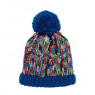 Rockahula Otroška pletena kapa - Rainbow Sequin (3-6 let)