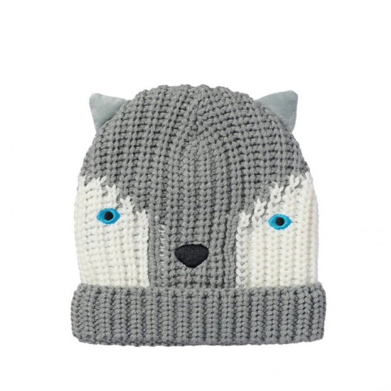 Rockahula Otroška pletena kapa - Husky Dog (7-10 let)