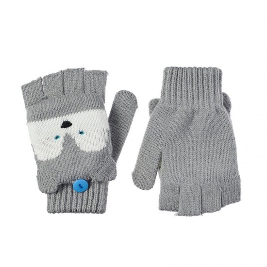 Rockahula Otroške pletene rokavice - Husky Dog (7-10 let)