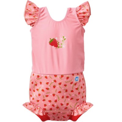 Splash About - Happy Nappy™ kopalke z volančki - Strawberry Field - VZOREC
