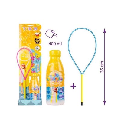 TUBAN set obroča za milne mehurčke + tekočina 400 ml - VZOREC