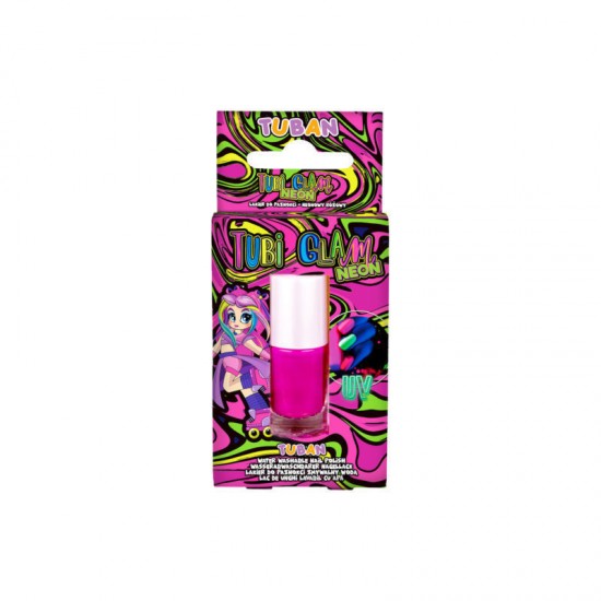 TUBAN GLAM lak za nohte - Neon pink - VZOREC