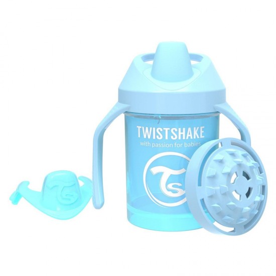 Twistshake Lonček z ustnikom Mini Cup 230 ml - Moder - VZOREC